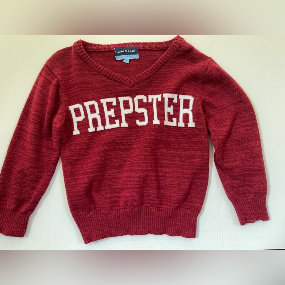 Boys Preppy Sweater by ANDY & EVAN. Size 2T. PreOwned. Great condition as shown.